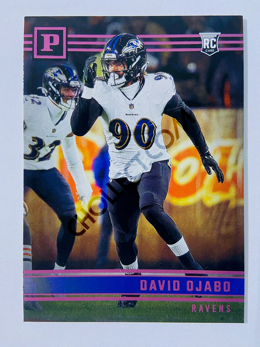 David Ojabo - Baltimore Ravens 2022 Panini Chronicles Panini Pink Parallel RC Rookie #PA-28