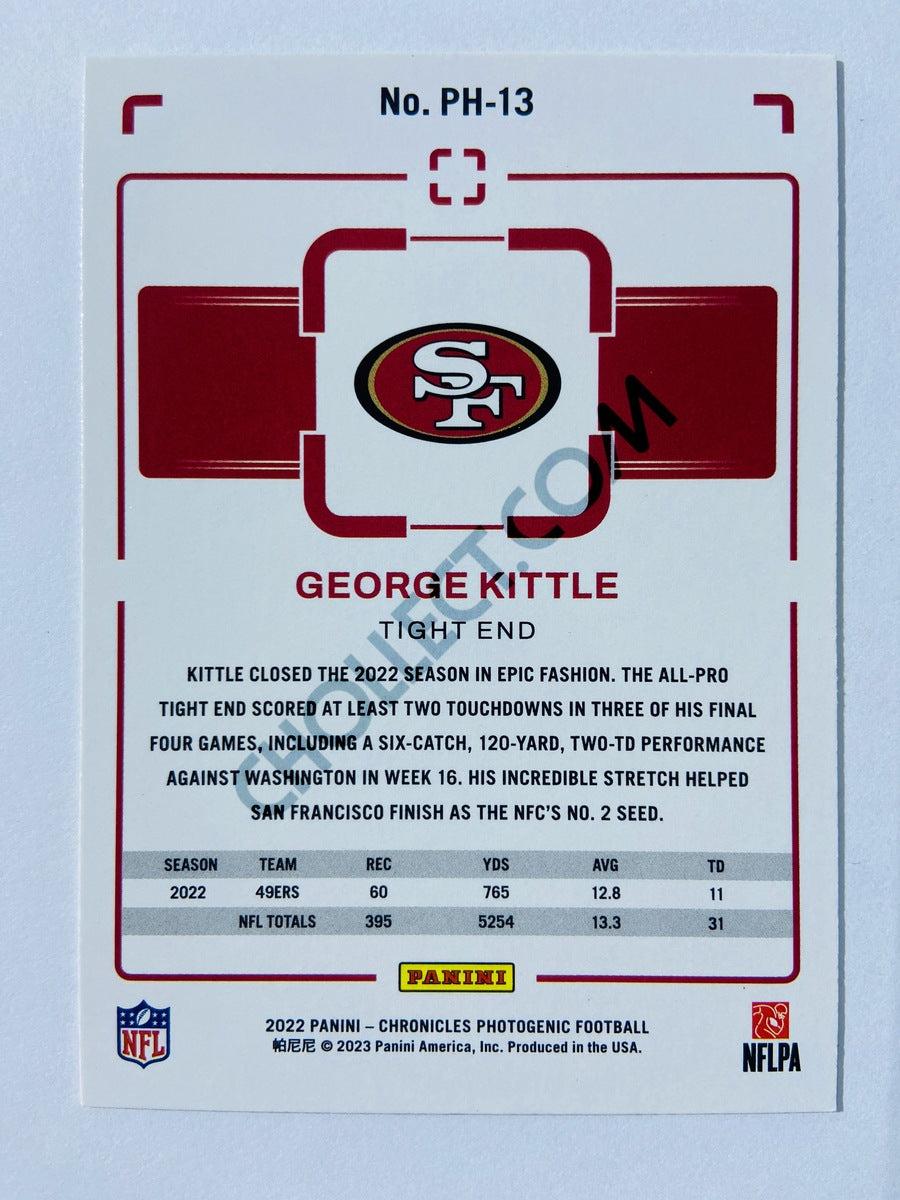 George Kittle - San Francisco 49ers 2022 Panini Chronicles Photogenic Pink Parallel #PH-13