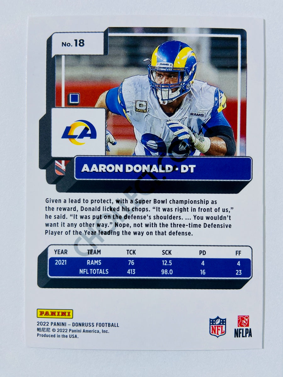 Aaron Donald - Los Angeles Rams 2022 Panini Donruss #18