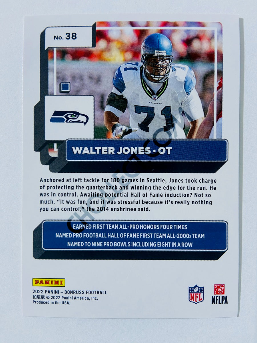 Walter Jones - Seattle Seahawks 2022 Panini Donruss #38