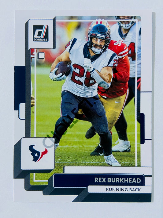 Rex Burkhead - Houston Texans 2022 Panini Donruss #42