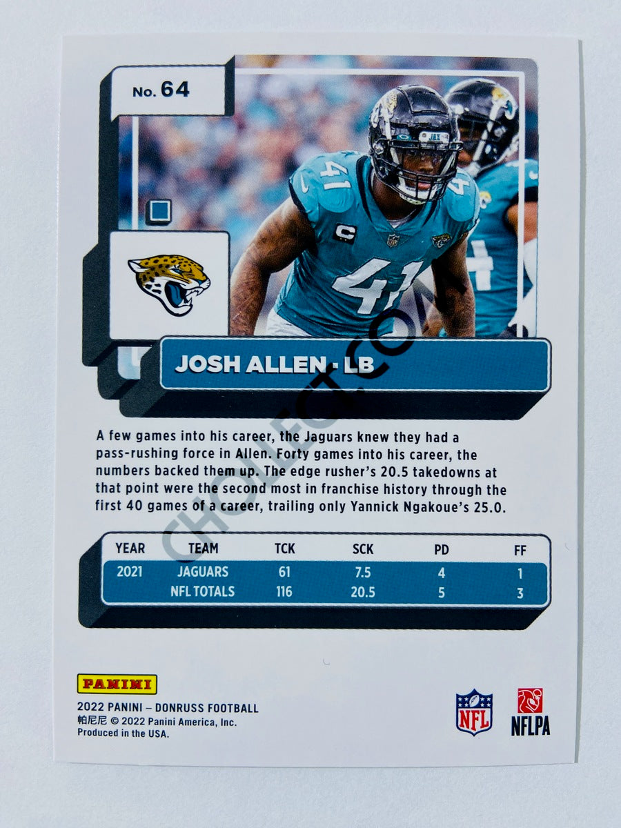 Josh Allen - Jacksonville Jaguars 2022 Panini Donruss #64