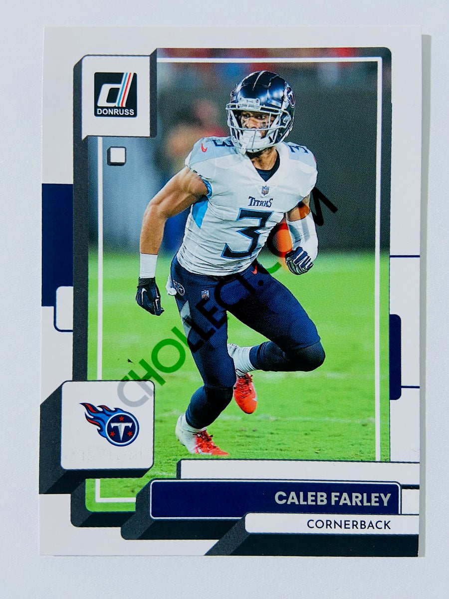 Caleb Farley - Tennessee Titans 2022 Panini Donruss #67