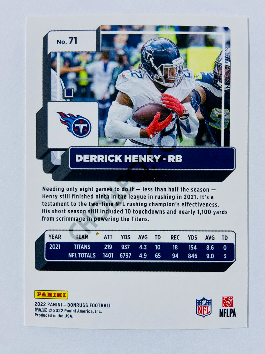 Derrick Henry - Tennessee Titans 2022 Panini Donruss #71