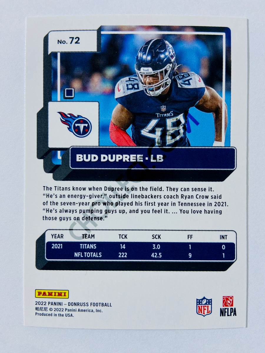 Bud Dupree - Tennessee Titans 2022 Panini Donruss #72