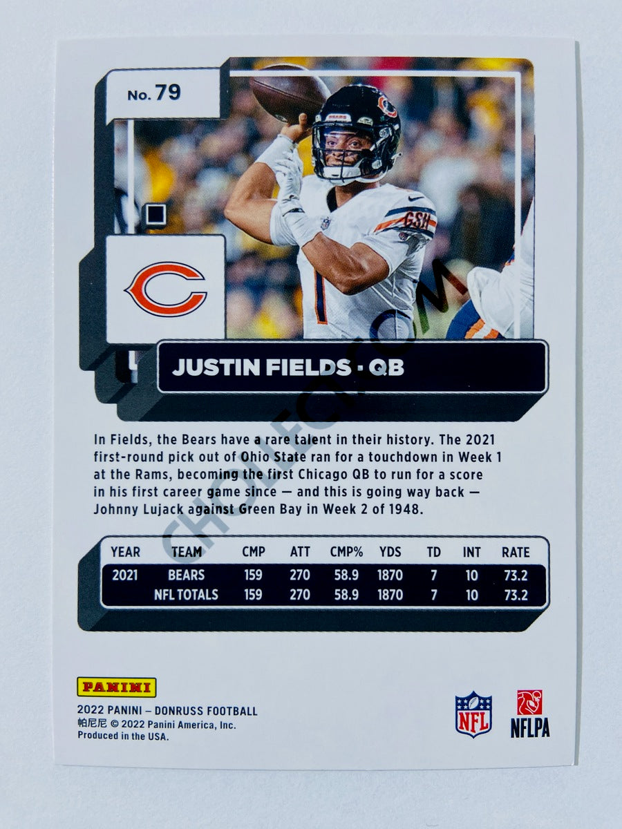 Justin Fields - Chicago Bears 2022 Panini Donruss #79