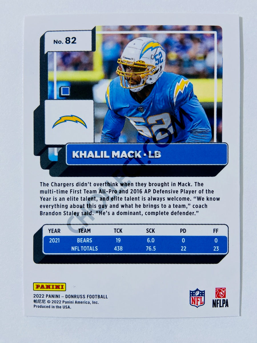 Khalil Mack - Los Angeles Chargers 2022 Panini Donruss #82