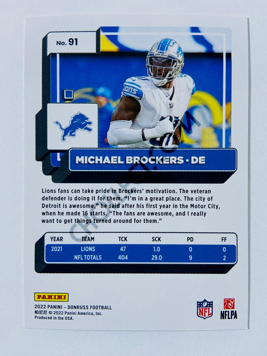 Michael Brockers - Detroit Lions 2022 Panini Donruss #91