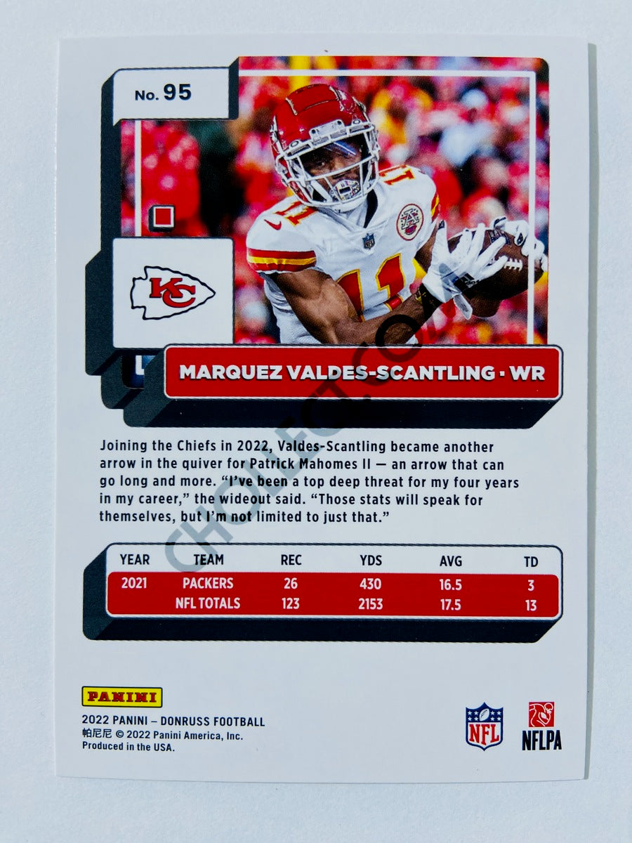 Marquez Valdes-Scantling - Kansas City Chiefs 2022 Panini Donruss #95