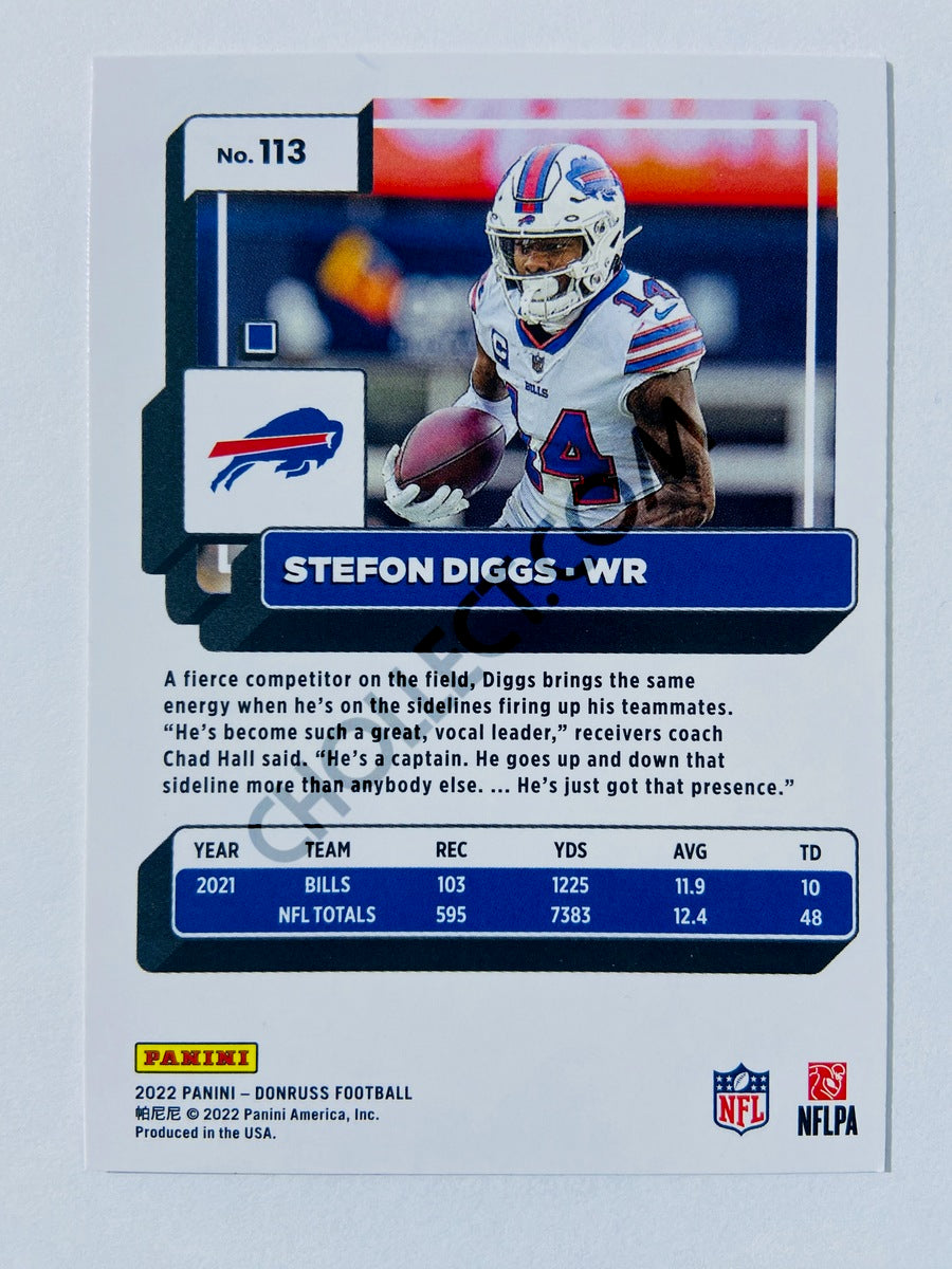 Stefon Diggs - Buffalo Bills 2022 Panini Donruss #113