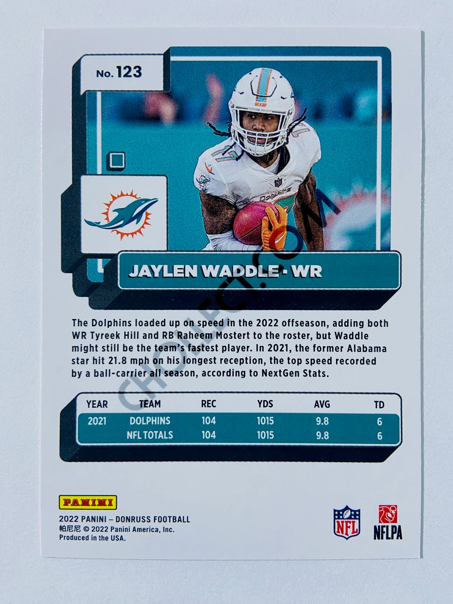 Jaylen Waddle - Miami Dolphins 2022 Panini Donruss #123