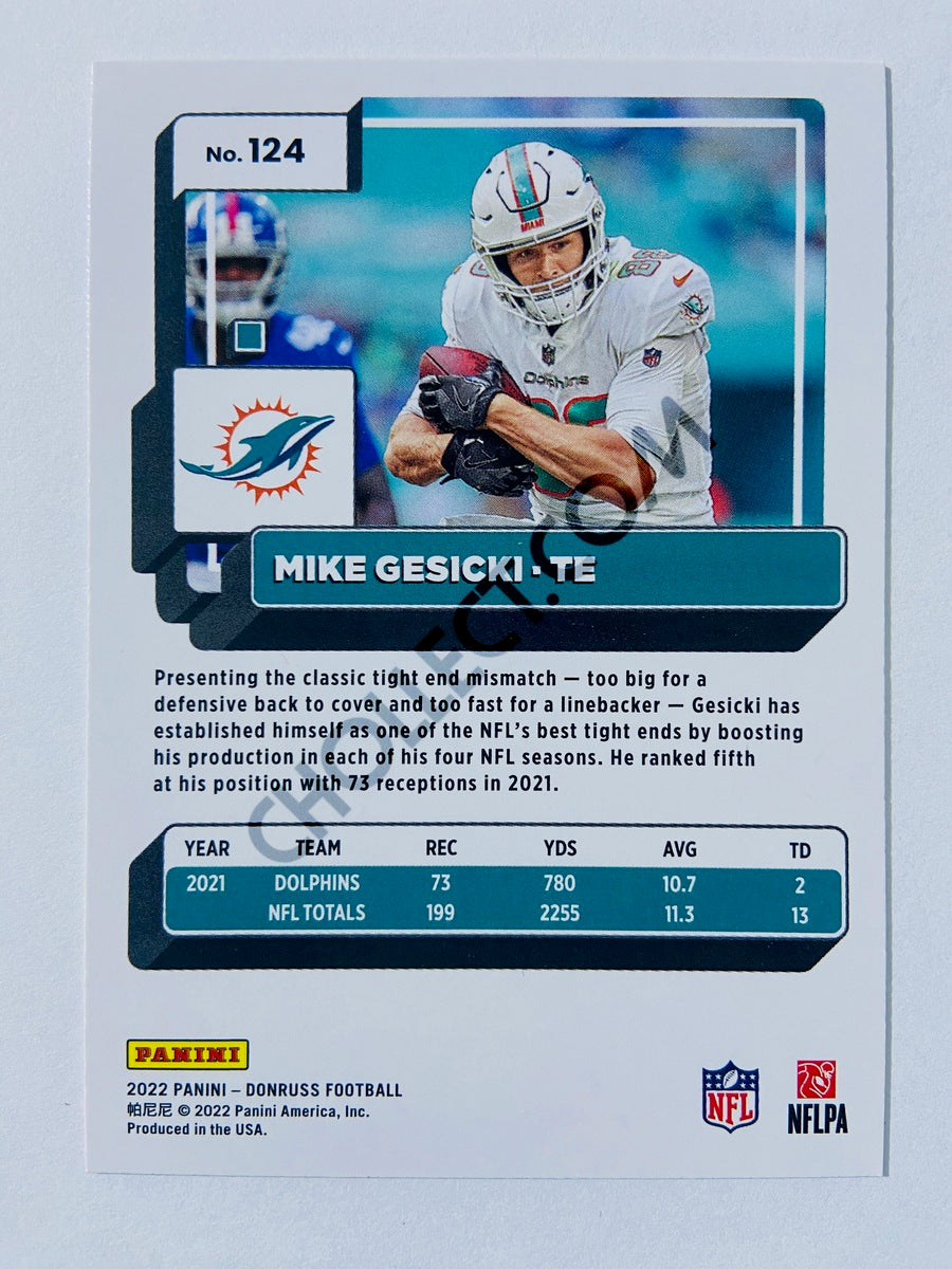 Mike Gesicki - Miami Dolphins 2022 Panini Donruss #124