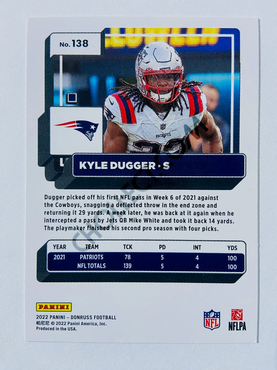 Kyle Dugger - New England Patriots 2022 Panini Donruss #138