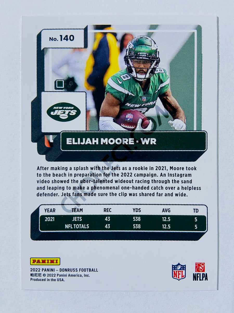 Elijah Moore - New York Jets 2022 Panini Donruss #140