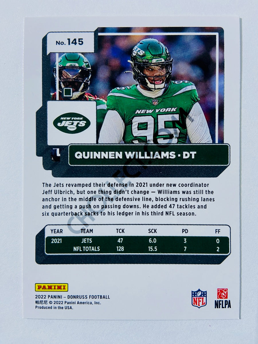 Quinnen Williams - New York Jets 2022 Panini Donruss #145