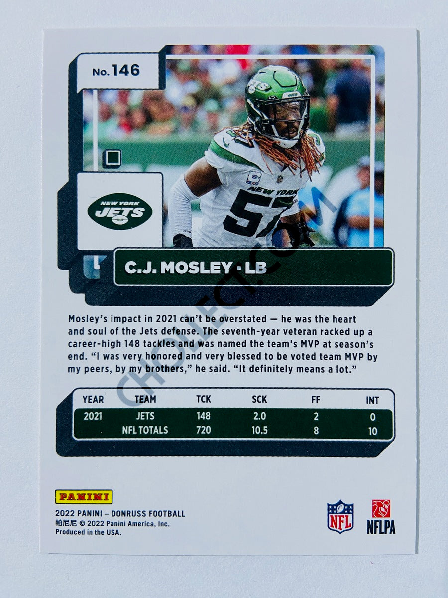 C.J. Mosley - New York Jets 2022 Panini Donruss #146