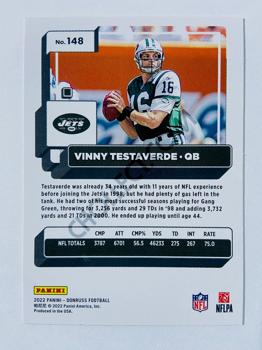 Vinny Testaverde - New York Jets 2022 Panini Donruss #148