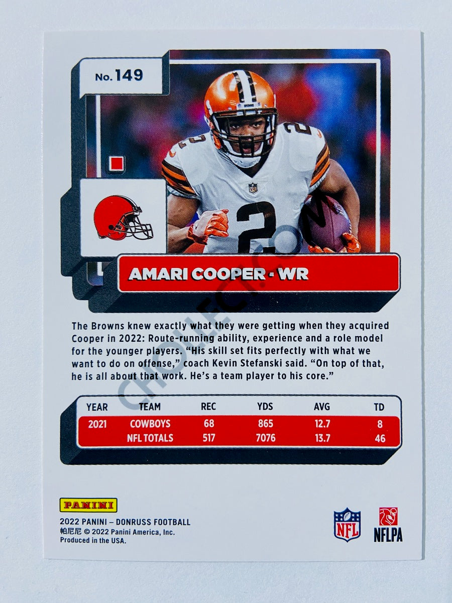 Amari Cooper - Cleveland Browns 2022 Panini Donruss #149