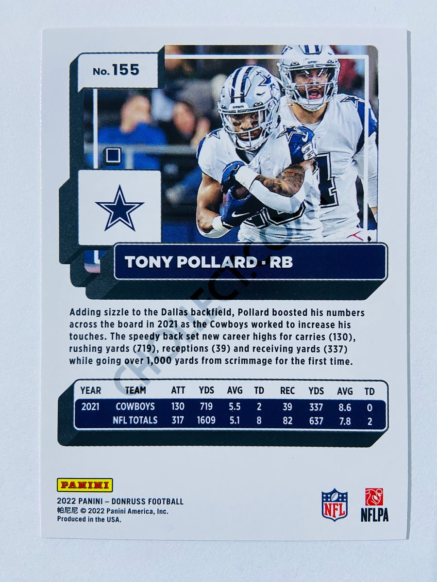 Tony Pollard - Dallas Cowboys 2022 Panini Donruss #155