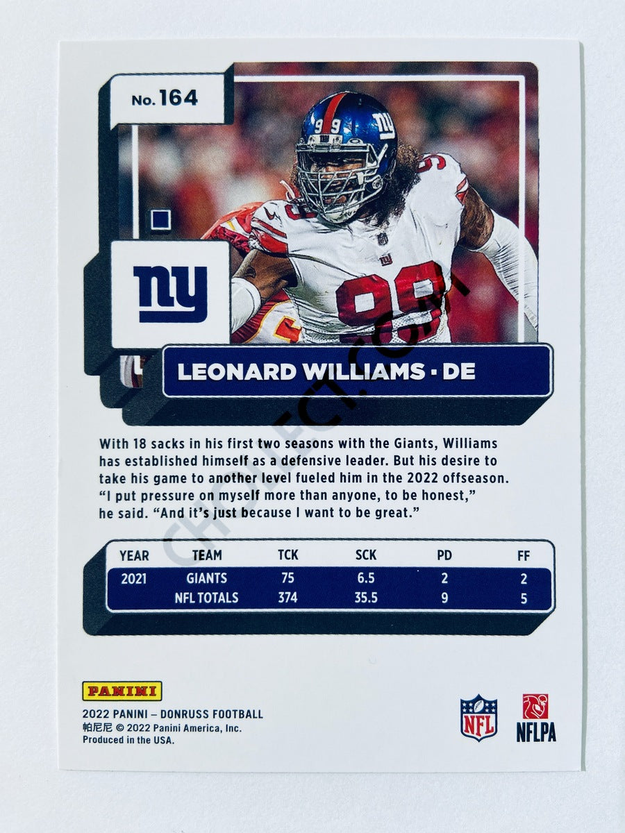 Leonard Williams - New York Giants 2022 Panini Donruss #164