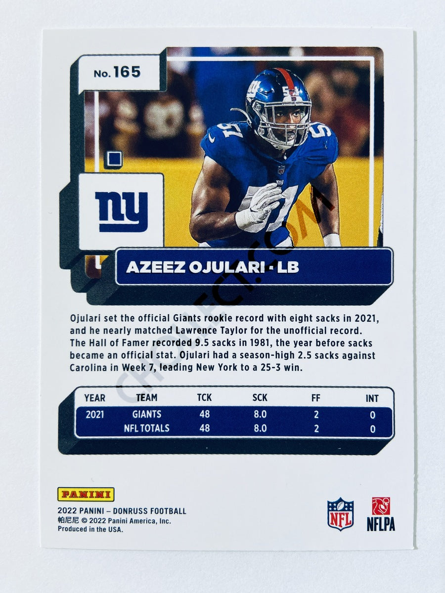 Azeez Ojulari - New York Giants 2022 Panini Donruss #165