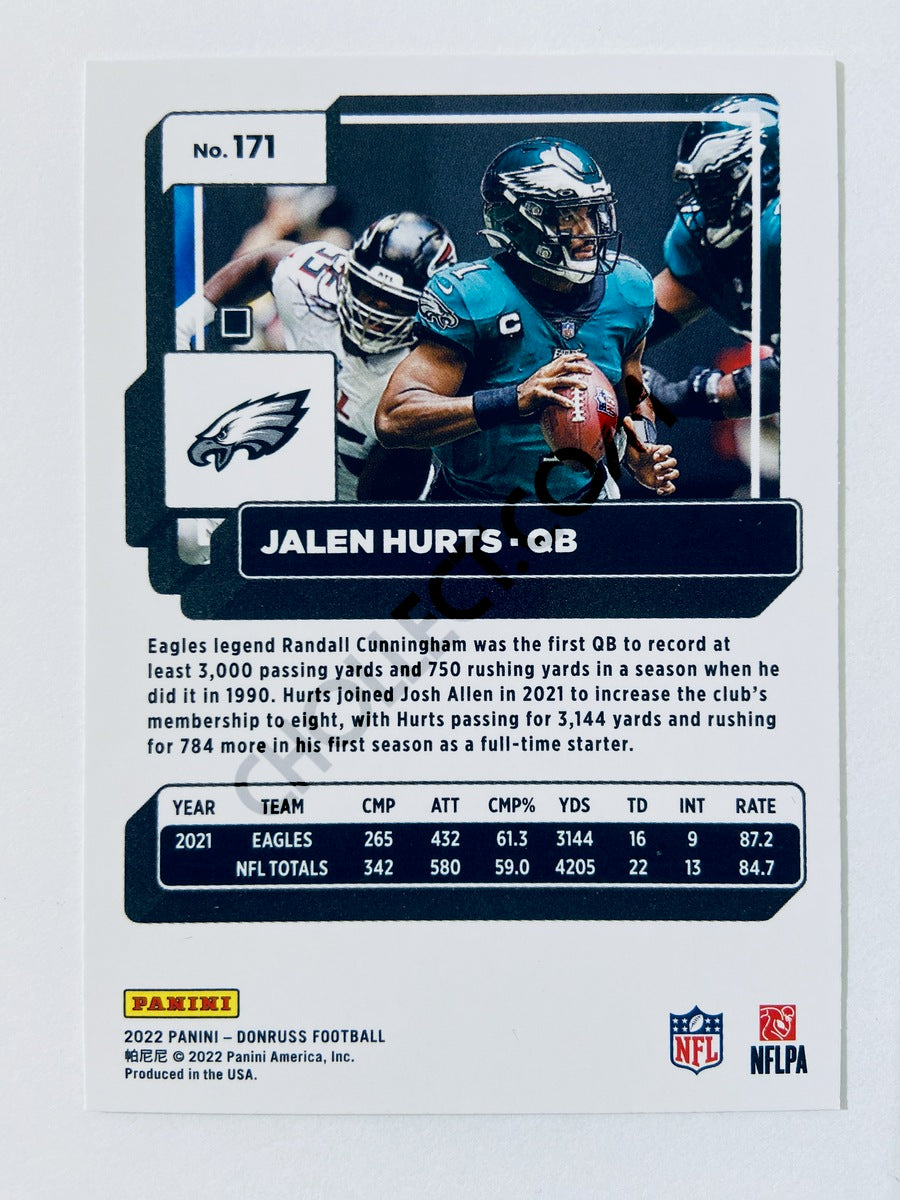 Jalen Hurts - Philadelphia Eagles 2022 Panini Donruss #171