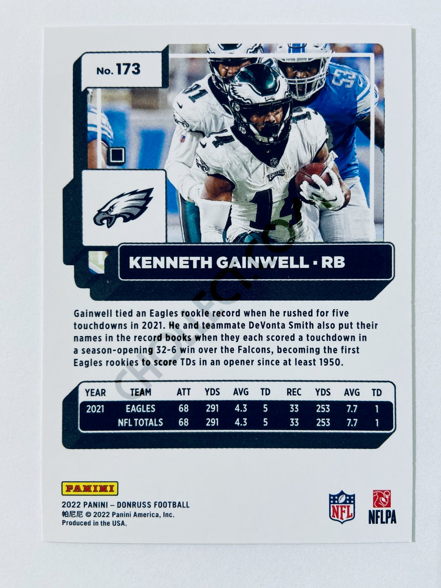 Kenneth Gainwell - Philadelphia Eagles 2022 Panini Donruss #173