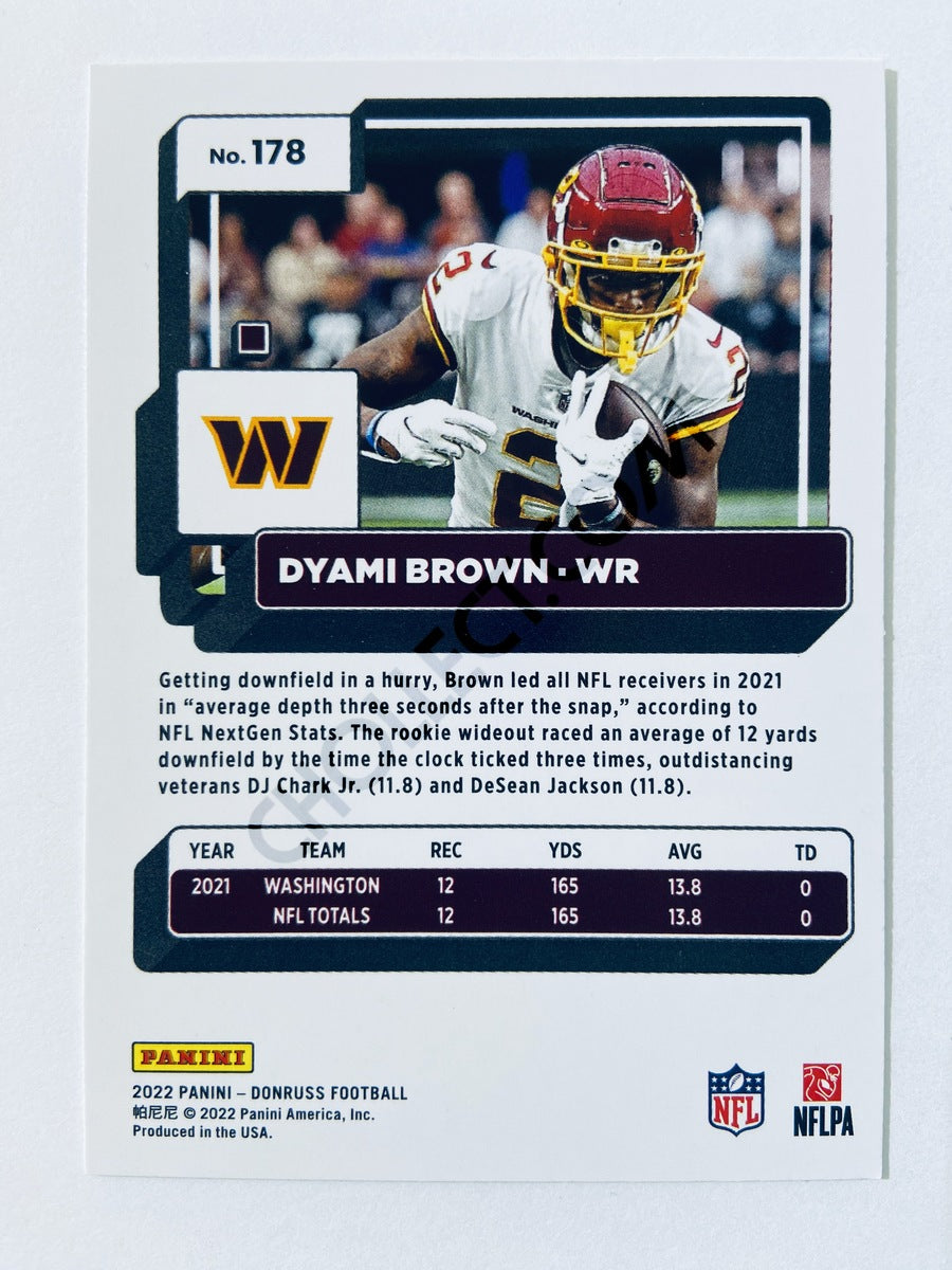 Dyami Brown - Washington Commanders 2022 Panini Donruss #178