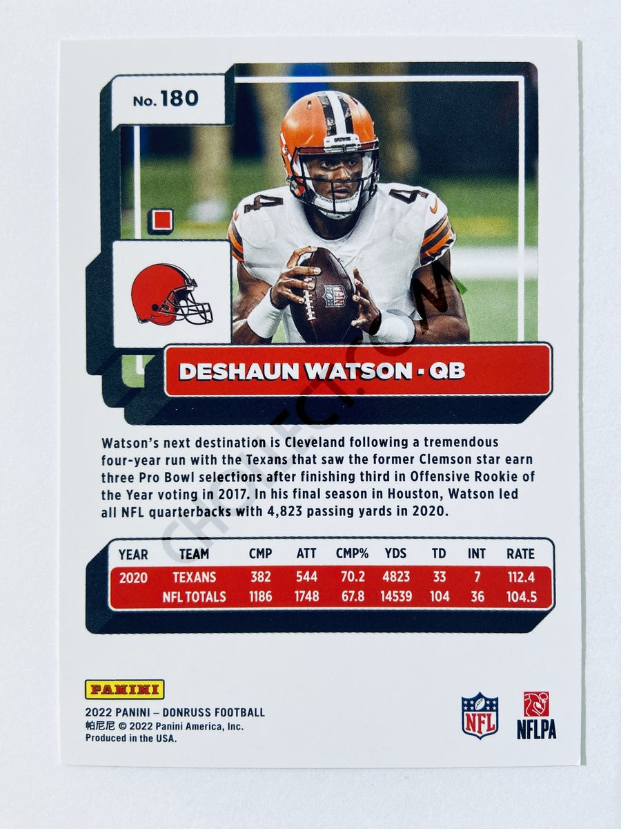 Deshaun Watson - Cleveland Browns 2022 Panini Donruss #180