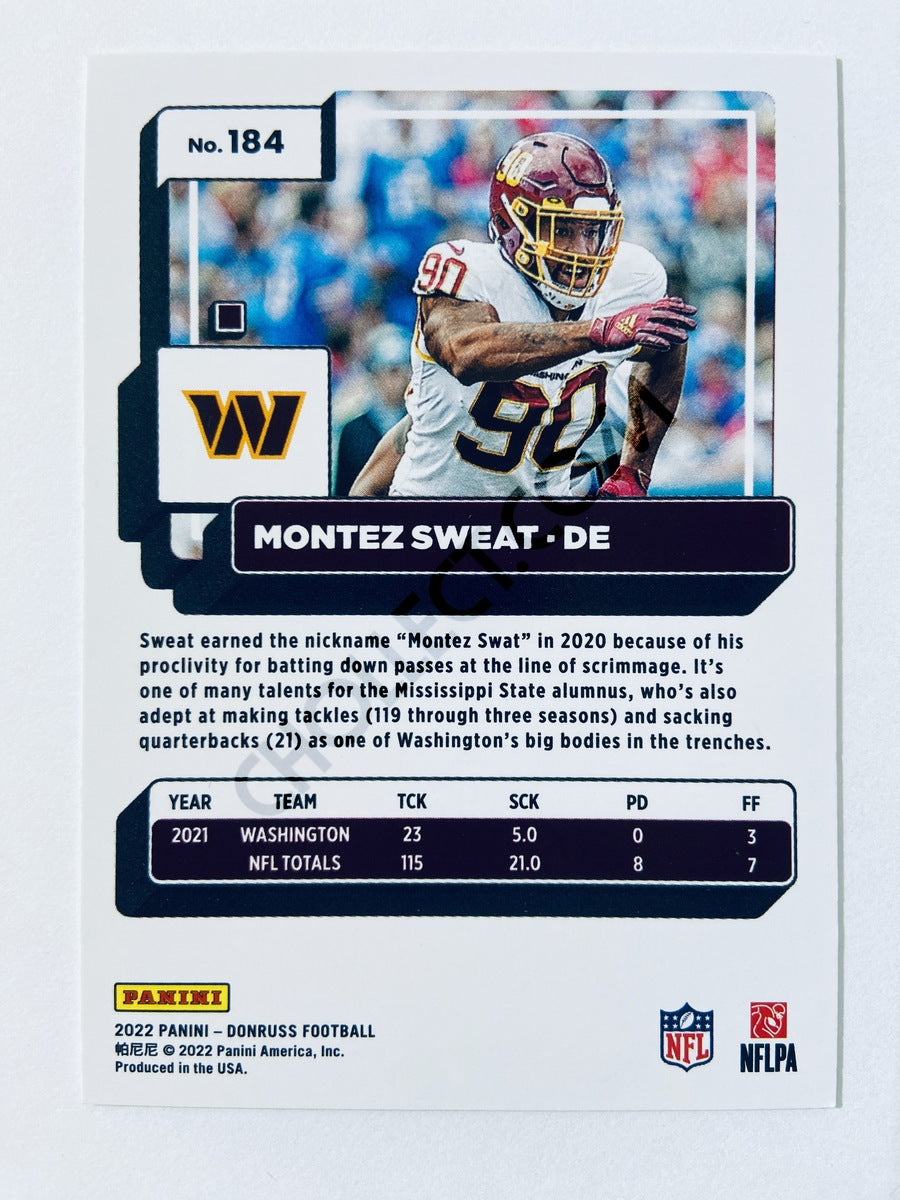 Montez Sweat - Washington Commanders 2022 Panini Donruss #184