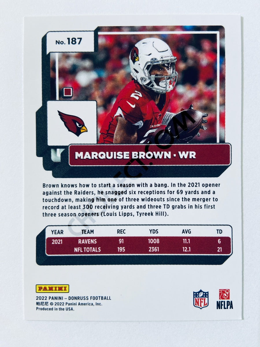 Marquise Brown - Arizona Cardinals 2022 Panini Donruss #187