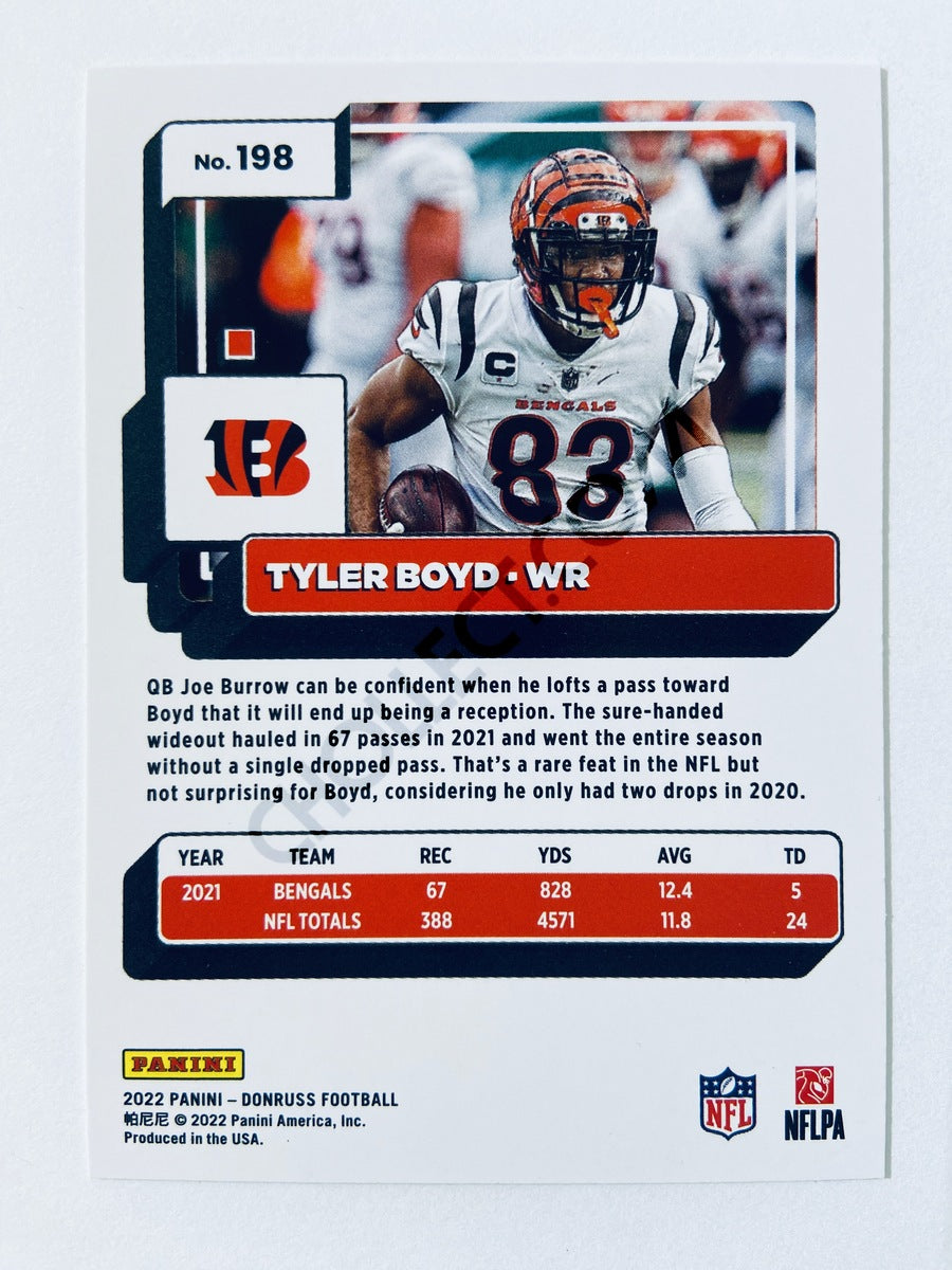 Tyler Boyd - Cincinnati Bengals 2022 Panini Donruss #198