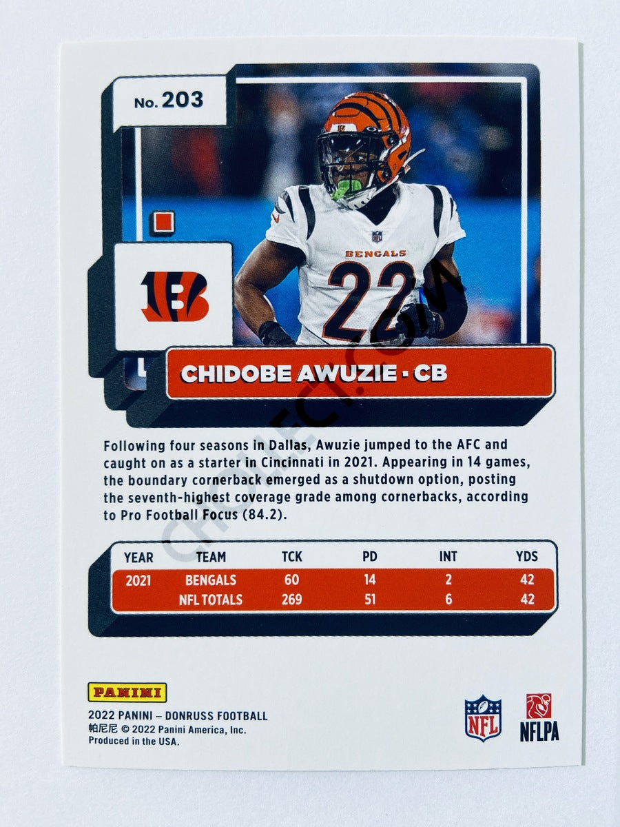 Chidobe Awuzie - Cincinnati Bengals 2022 Panini Donruss #203