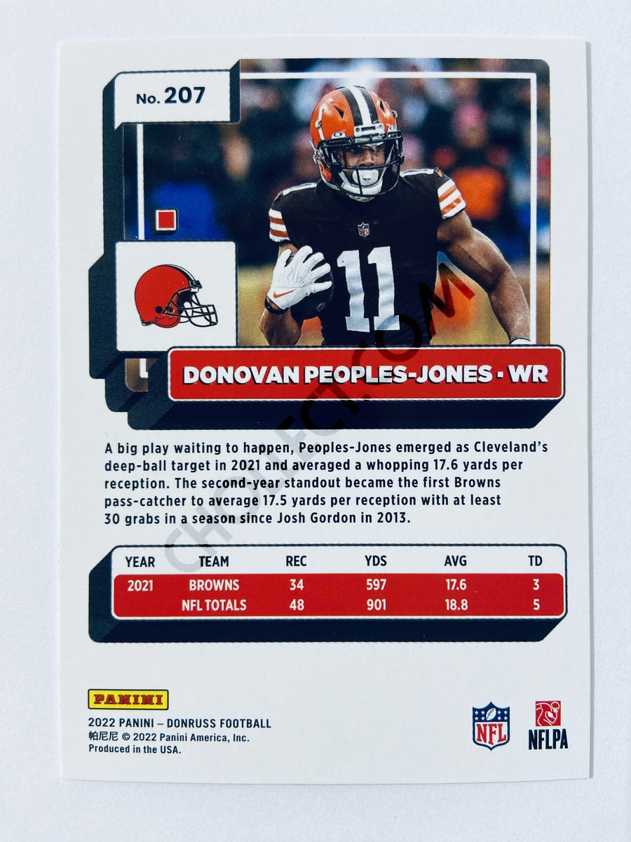 Donovan Peoples-Jones - Cleveland Browns 2022 Panini Donruss #207