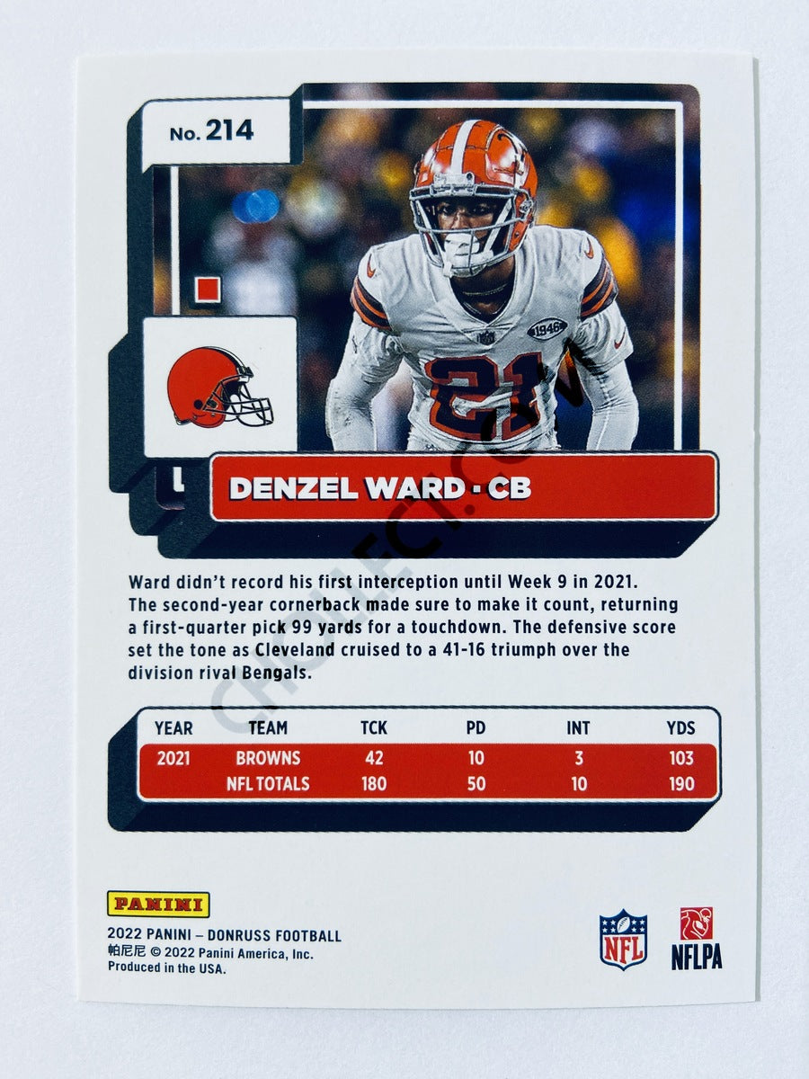 Denzel Ward - Cleveland Browns 2022 Panini Donruss #214