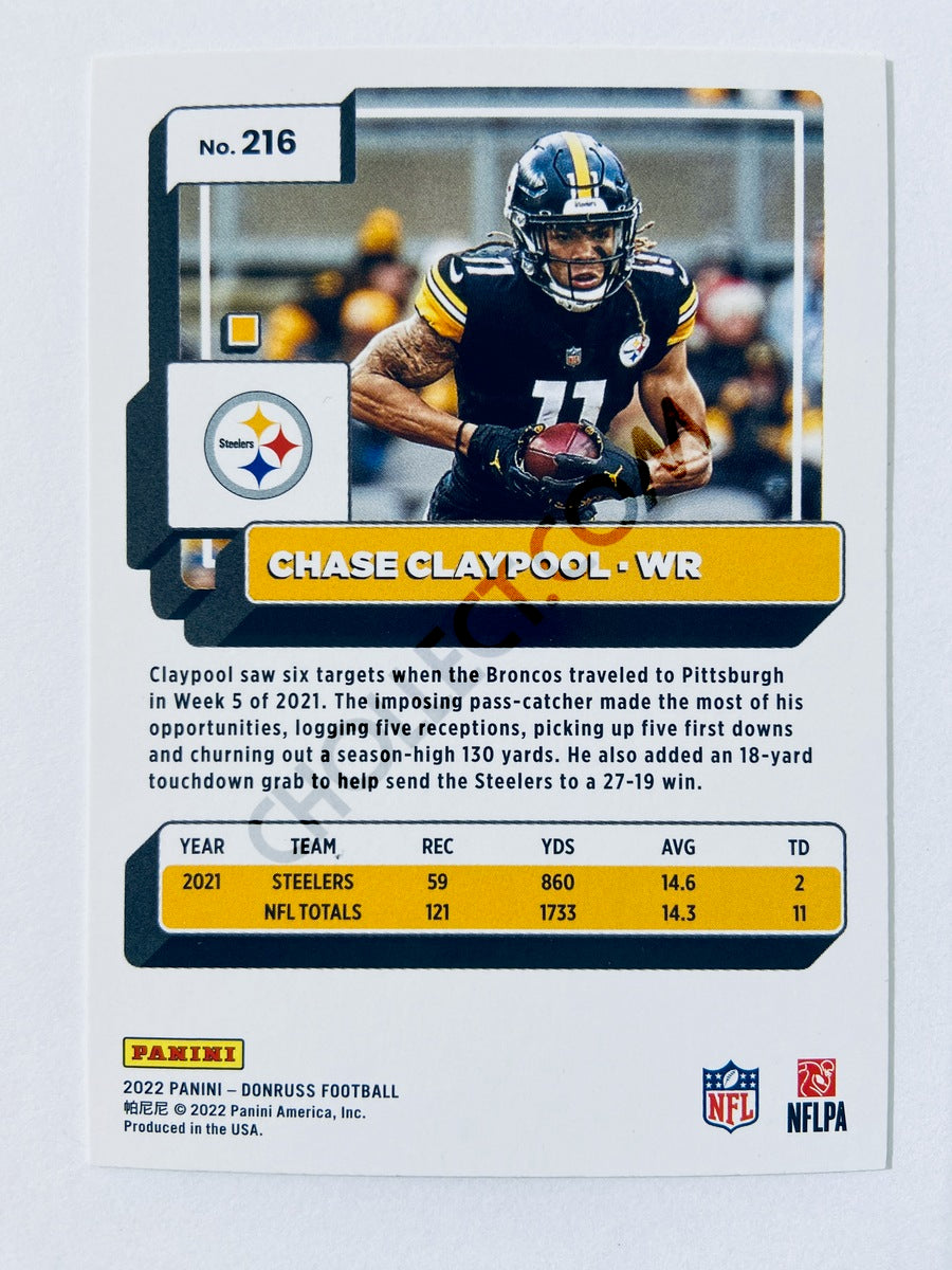 Chase Claypool - Pittsburgh Steelers 2022 Panini Donruss #216