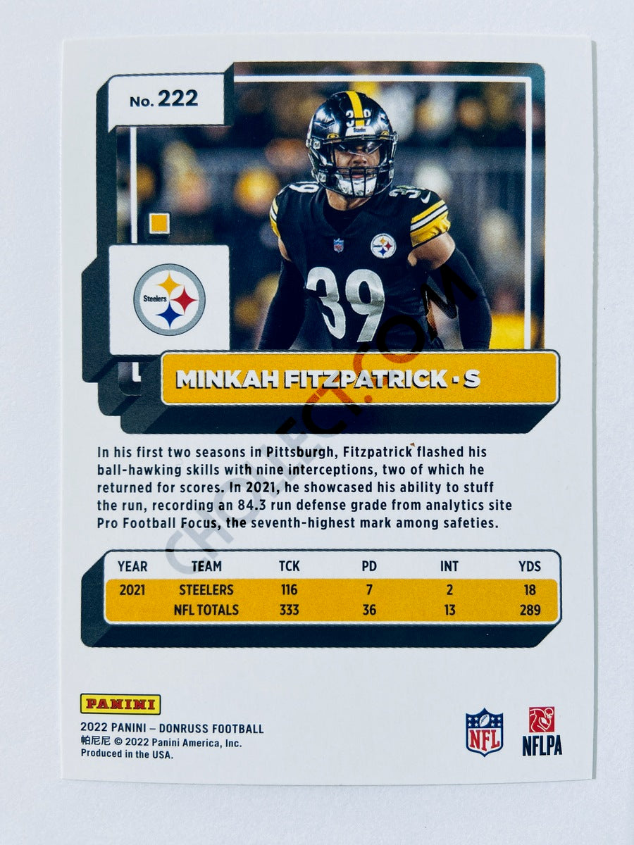 Minkah Fitzpatrick - Pittsburgh Steelers 2022 Panini Donruss #222