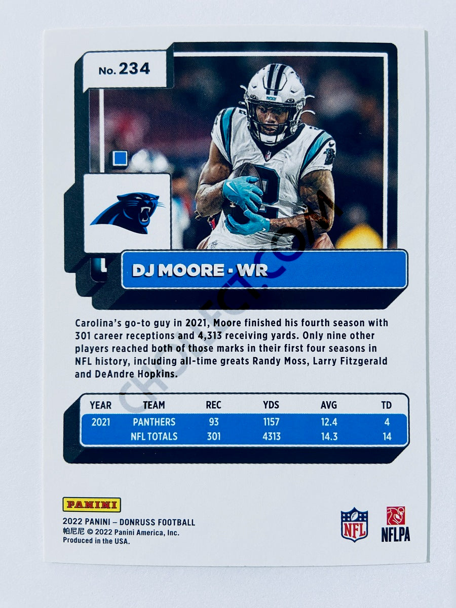 DJ Moore  - Carolina Panthers 2022 Panini Donruss #234