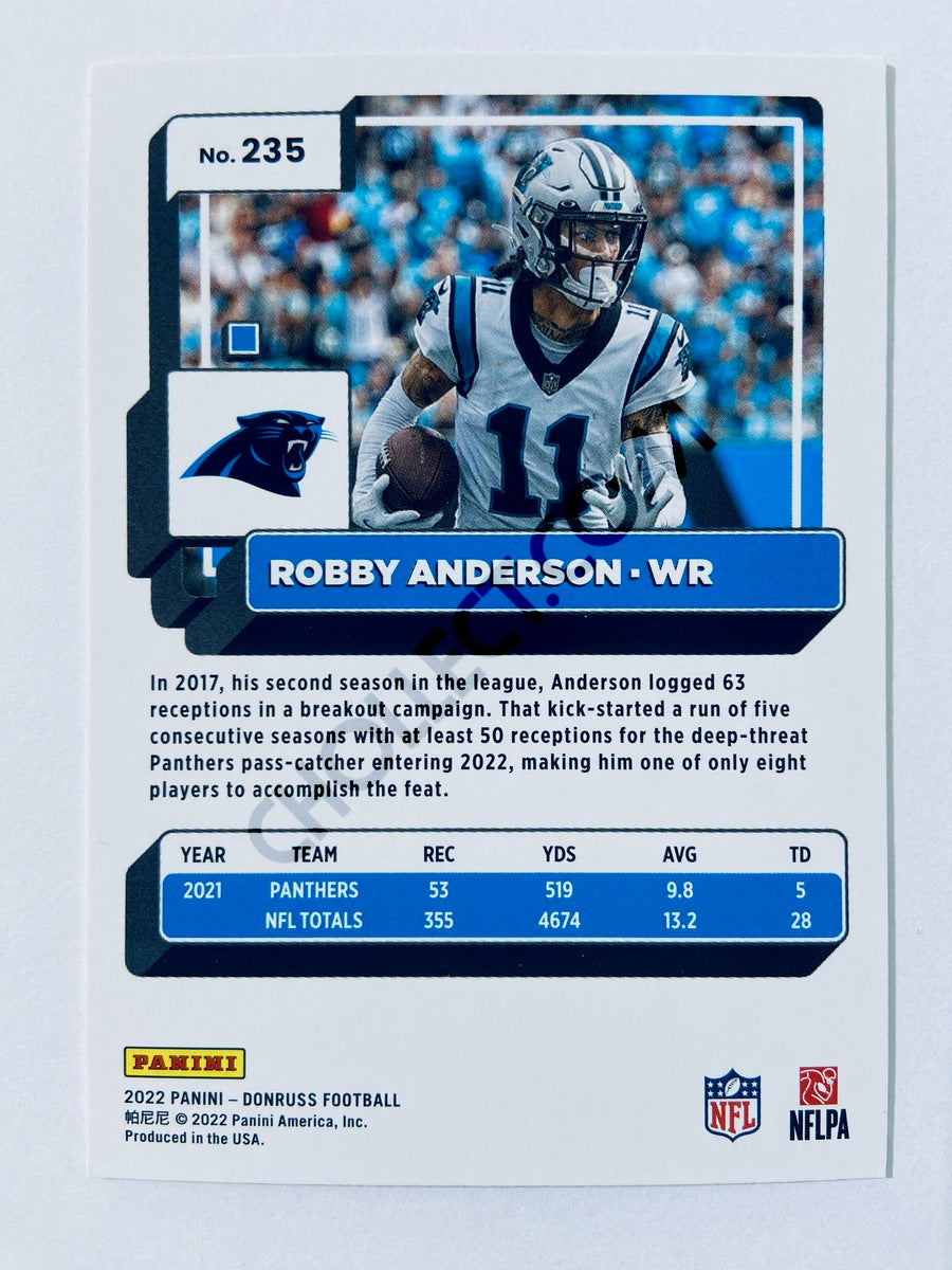 Robbie Anderson - Carolina Panthers 2022 Panini Donruss #235