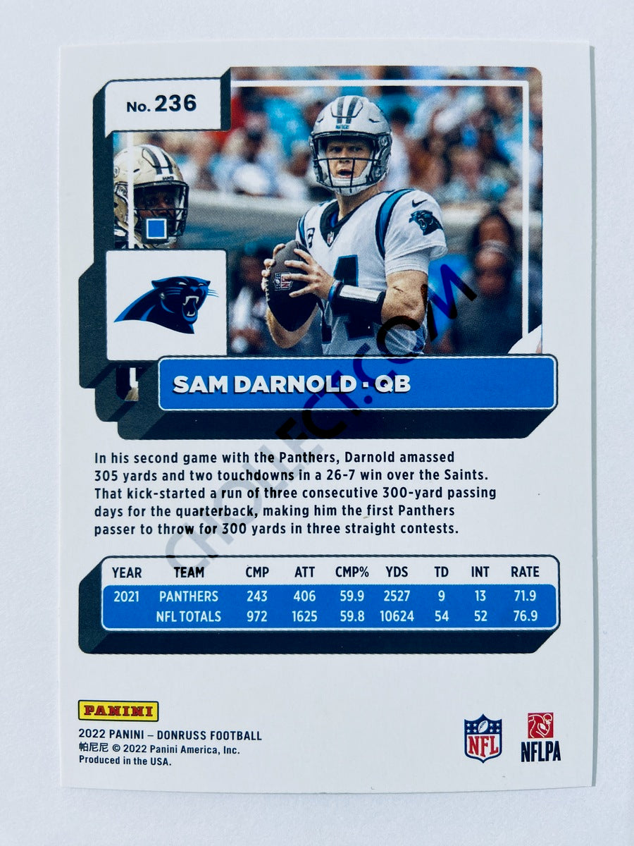 Sam Darnold - Carolina Panthers 2022 Panini Donruss #236