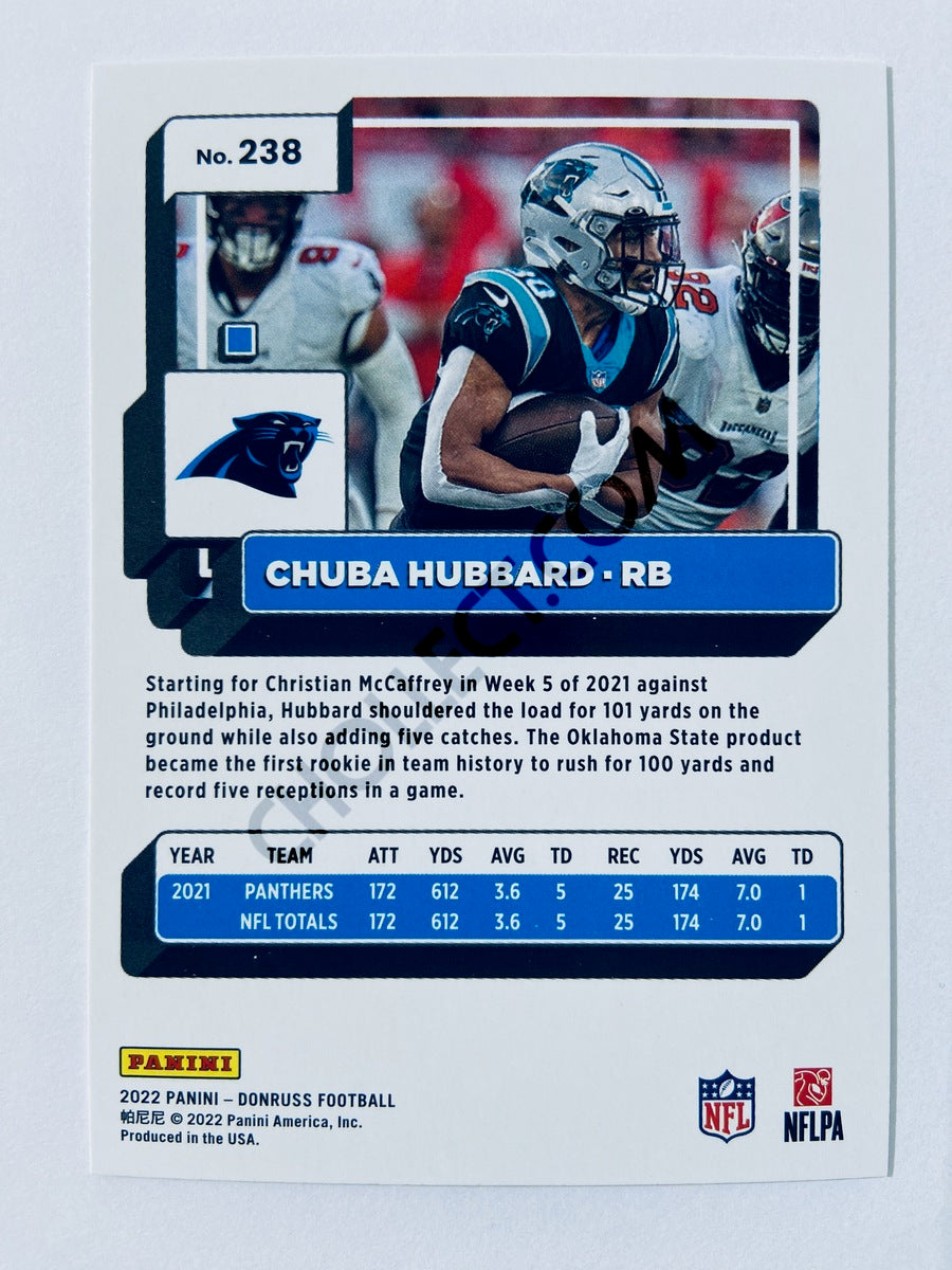 Chuba Hubbard - Carolina Panthers 2022 Panini Donruss #238