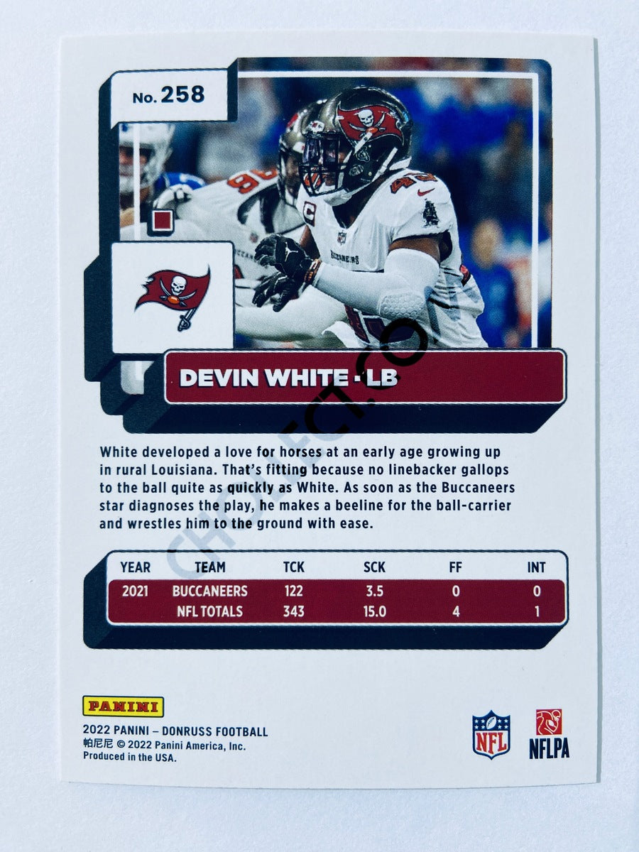 Devin White - Tampa Bay Buccaneers 2022 Panini Donruss #258