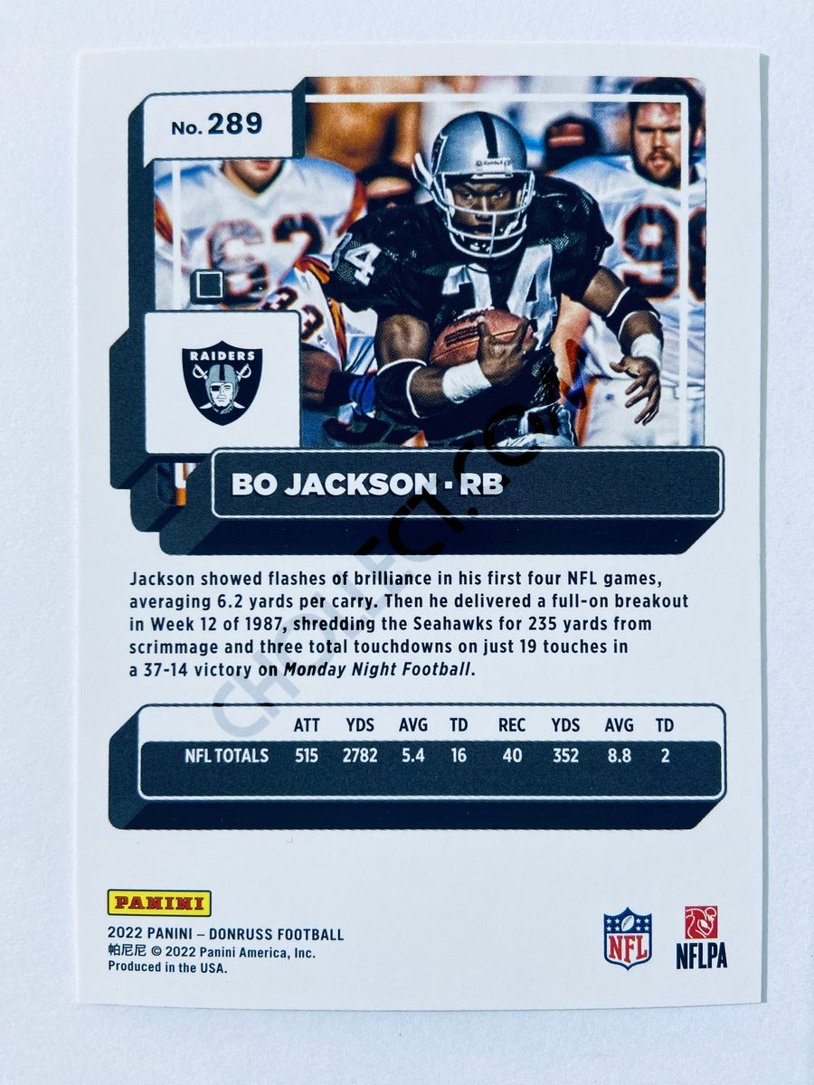 Bo Jackson - Los Angeles Raiders 2022 Panini Donruss #289