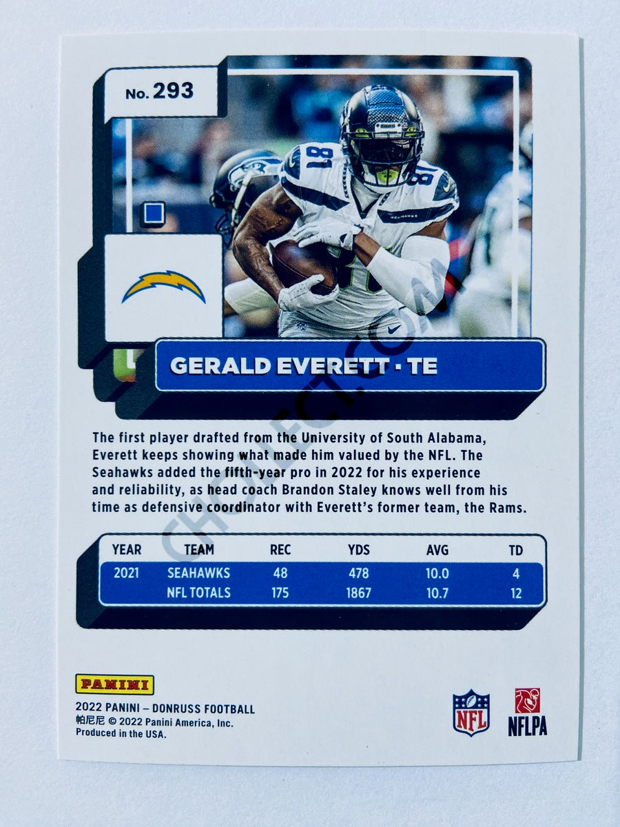 Gerald Everett - Los Angeles Chargers 2022 Panini Donruss #293