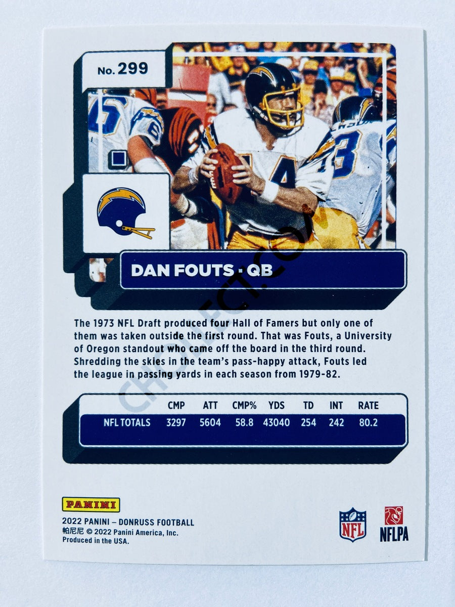 Dan Fouts - San Diego Chargers 2022 Panini Donruss #299