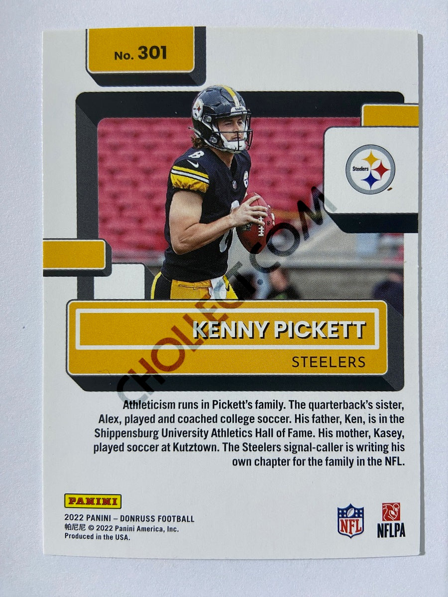 Kenny Pickett - Pittsburgh Steelers 2022 Panini Donruss Rated Rookie #301