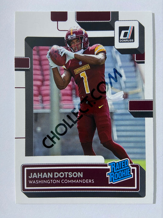 Jahan Dotson - Washington Commanders 2022 Panini Donruss Rated Rookie #310