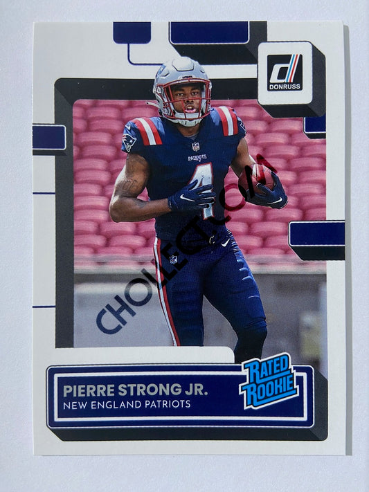 Pierre Strong Jr. - New England Patriots 2022 Panini Donruss Rated Rookie #341