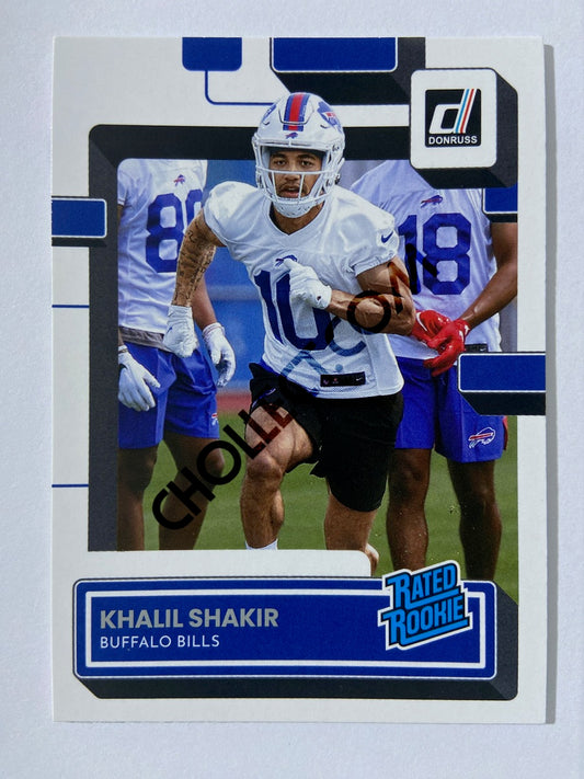 Khalil Shakir - Buffalo Bills 2022 Panini Donruss Rated Rookie #343