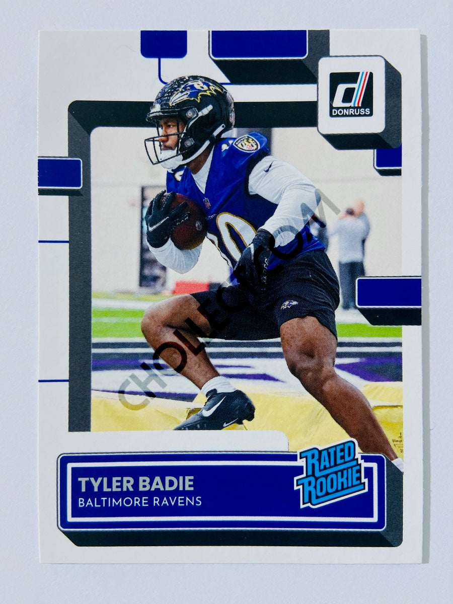 Tyler Badie - Baltimore Ravens 2022 Panini Donruss Rated Rookie #348